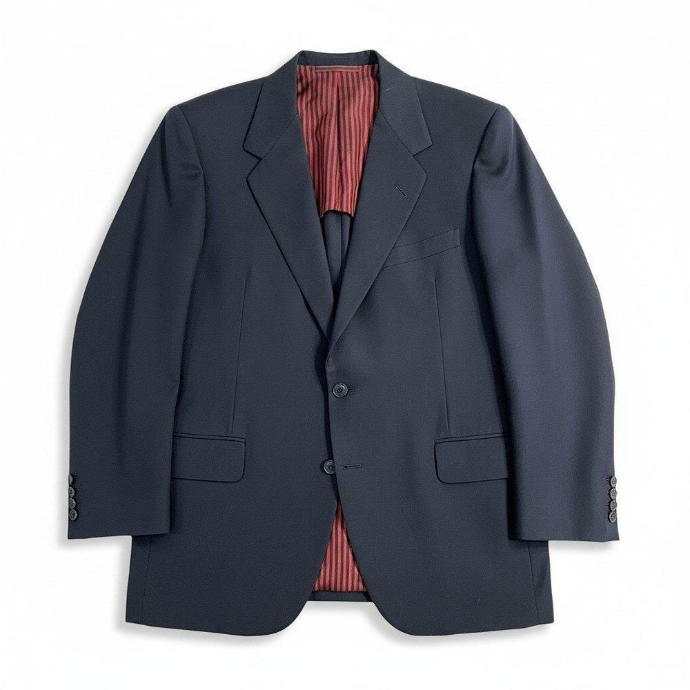 VTG 1993 Oxxford Clothes Men's Wool Navy Blazer Tailored Suit Jacket USA Made